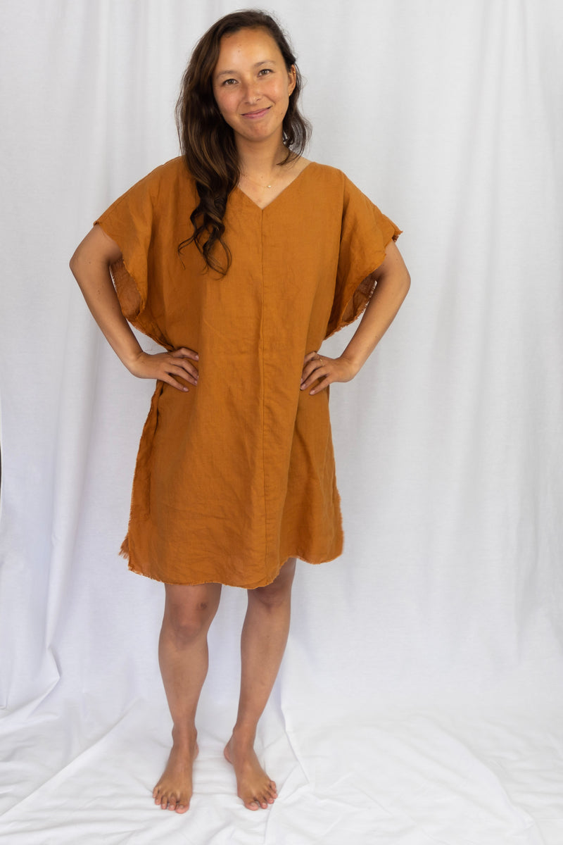 Pre-Order Surfer's Smock Linen - Mustard