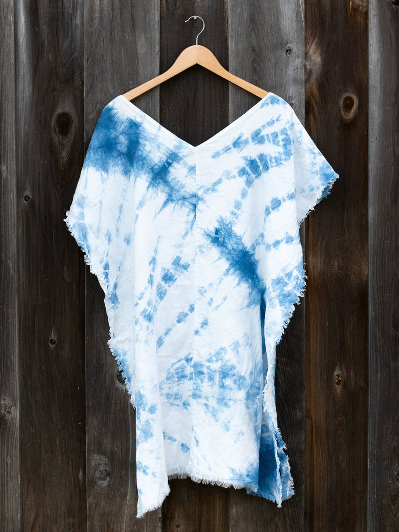 Pre-Order Surfer's Smock Linen - Hand-dyed Indigo