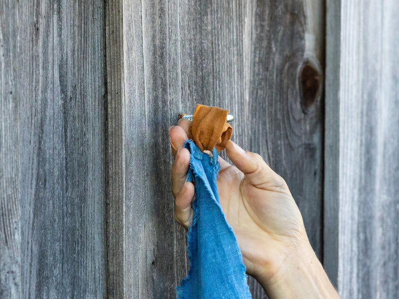 Linen and Loops - Indigo Sand Dollar