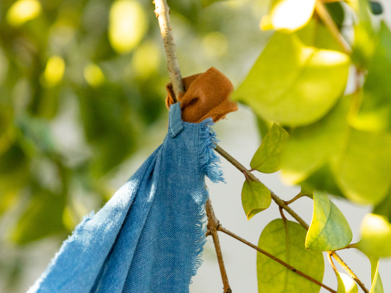 Linen and Loops - Indigo Sand Dollar