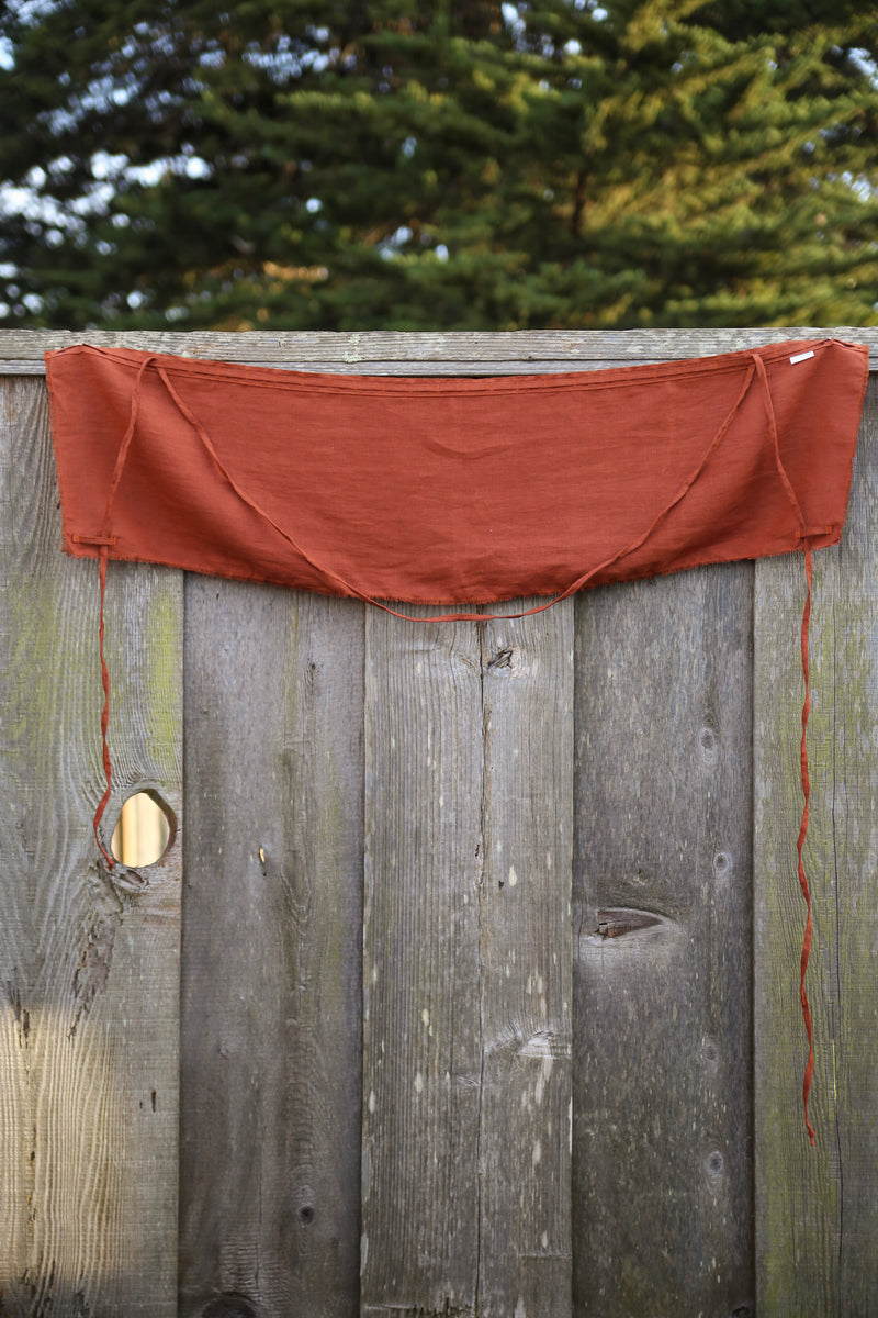 Overall Wrap Linen - Rust